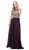 Dancing Queen - Sleeveless Illusion Jewel Lace Ornate Prom Gown 2234 - 1 pc Blush In Size XS Available In Purple