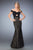 La Femme - 22342 Refined Off Shoulder Crisscross Evening Dress In Black and Neutral