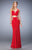 La Femme - 22367 Two-Piece Trendy Strappy Gown In Red