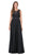 Dancing Queen - 2240 Bejeweled Lace Illusion A-Line Prom Gown In Black