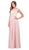 Dancing Queen - 2240 Bejeweled Lace Illusion A-Line Prom Gown In Nude