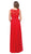 Dancing Queen - 2240 Bejeweled Lace Illusion A-Line Prom Gown In Red