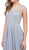 Dancing Queen - 2241 Beaded Sheer Chiffon Prom Dress in Silver