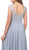 Dancing Queen - 2241 Beaded Sheer Chiffon Prom Dress in Silver