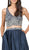 Dancing Queen - 2243 Two Piece Bejeweled A-line Prom Dress