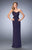 La Femme - 22454 Beaded Modified Sweetheart Sheath Dress In Purple