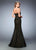 La Femme - 22481 Shimmering Strapless Mermaid Gown In Black