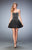 La Femme - 22485 Strapless Beaded Cocktail Dress In Black