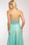 JVN93709 Strapless Jewel Inlaid Chiffon Gown