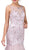 Dancing Queen - 2250 Illusion Bateau Crystal Adorned Trumpet Prom Gown in Pink
