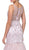 Dancing Queen - 2250 Illusion Bateau Crystal Adorned Trumpet Prom Gown in Pink