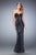 La Femme - Sequined Sweetheart Sheath Dress 22500 In Blue