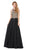 Dancing Queen - 2251 Lace Sheer Halter A-line Prom Dress