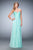 La Femme - 22524 Bejeweled Sweetheart Chiffon Dress In Green