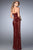 La Femme - 22525 Sequined Sweetheart Sheath Dress In Red
