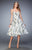 La Femme - 22533 Strapless Floral Print Cocktail Dress In Multi-Color