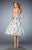 La Femme - 22533 Strapless Floral Print Cocktail Dress In Multi-Color