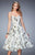 La Femme - 22533 Strapless Floral Print Cocktail Dress In Multi-Color