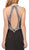 Dancing Queen - 2255 Halter Neck Bejeweled Sheath Prom Gown In Black