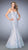 La Femme - 22571 Pastel Sequined Lace Mermaid Gown in Blue and Pink