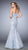 La Femme - 22571 Pastel Sequined Lace Mermaid Gown in Blue and Pink
