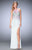 GiGi - 22580 Embellished Jersey Evening Gown In White