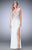 GiGi - 22580 Embellished Jersey Evening Gown In White