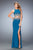 GiGi - 22592 Two-Piece Embellished Jersey Gown In Blue