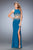 GiGi - 22592 Two-Piece Embellished Jersey Gown In Blue
