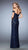 La Femme - 22605 Lace Off-Shoulder Sheath Dress In Blue