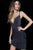 Jovani - 2261 Fully Beaded Deep V-neck Sheath Dress In Blue