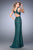 La Femme - 22614 Lace Halter Sheath Dress In Green
