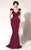 MNM Couture - Ruffle Accented Sweetheart Mermaid Dress 2263 in Red
