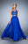 GiGi - 22652 Two-Piece Chiffon Evening Gown In Blue