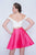 Nina Canacci - 226 Two-Piece Off Shoulder Lace Bodice A-Line Dress