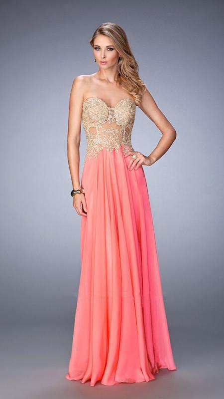 La Femme - 22707 Prom Dress in Pink