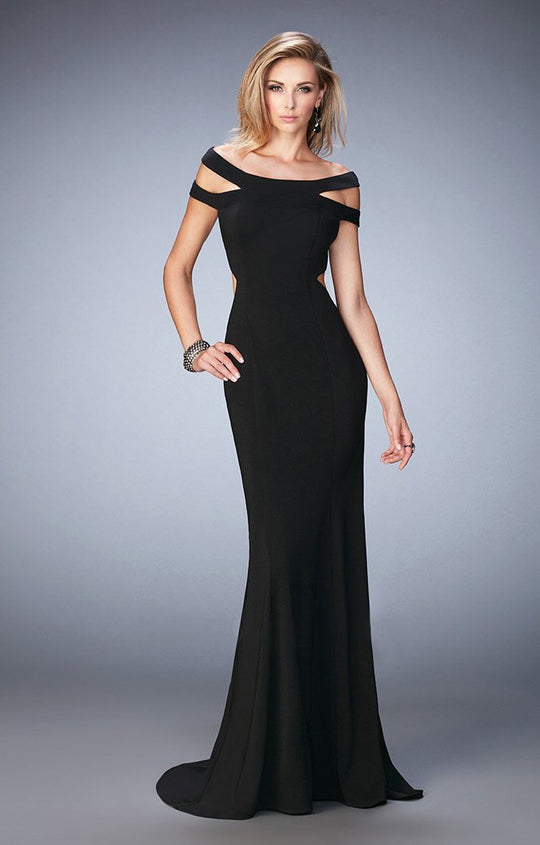 La Femme - Prom Dress 22728 in Black