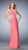 La Femme - 22729 Bejeweled V-neck Dress In Pink