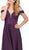 Dancing Queen - 2273 Embroidered Off Shoulder Prom Dress in Purple