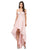 Dancing Queen 2278 Off Shoulder Beaded High Low Dress - 1 pc Burgundy In Size XL Available In Pink