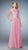 La Femme - 22783 Lace Chiffon Evening Gown In Pink Mist