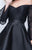 Nina Canacci - 228 Lace Off-Shoulder A-Line Cocktail Dress In Black