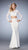 La Femme - Two Piece Long Sleeves Dress 22871 In White
