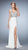 GiGi - 22888 Embellished Sleeveless Evening Gown In White