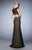 Gigi - 22927 Sparkling Two-Piece Lace Mermaid Gown In Black