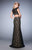 Gigi - 22927 Sparkling Two-Piece Lace Mermaid Gown In Black