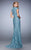 La Femme - 22971 Lace Jewel Sheath Dress In Blue