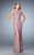 La Femme - 22971 Lace Jewel Sheath Dress In Pink