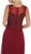 May Queen - MQ1620 Embellished Scoop Neck A-line Dress