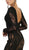 May Queen - RQ7515 Lace Embellished Bateau Mermaid Gown In Black